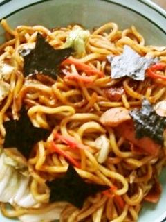 海苔の流れ星で、焼きそばの七夕さま~-レシピのメイン写真