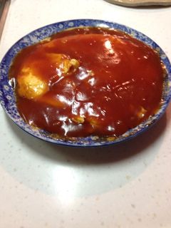 ケチャップ餡かけ卵-レシピのメイン写真