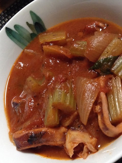 イカとセロリのトマトソース煮-レシピのメイン写真