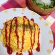 野菜盛り盛りオムライス