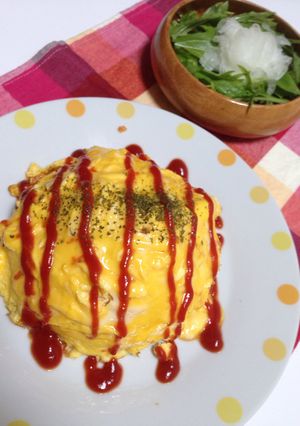 野菜盛り盛りオムライス-レシピのメイン写真