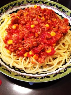豚コマ肉でミートソース-レシピのメイン写真