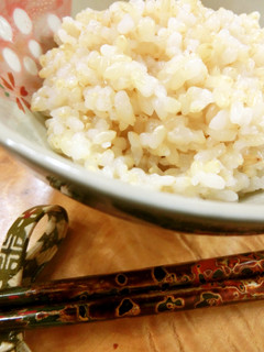 圧力鍋使用☆粉寒天入り.玄米ご飯-レシピのメイン写真