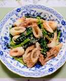 簡単居酒屋！小松菜竹輪の明太マヨ和え副菜