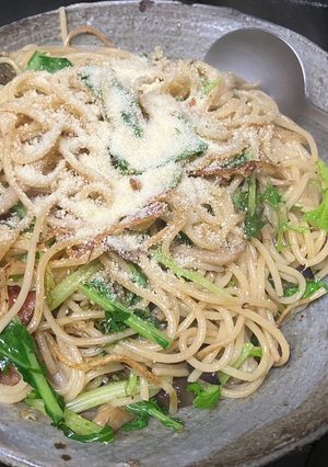 茄子としめじのペペロンチーノ-レシピのメイン写真