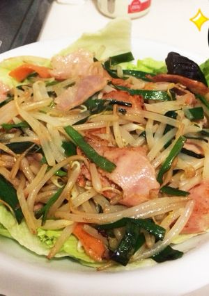 ベーコンとたっぷり野菜炒め-レシピのメイン写真
