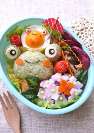 キャラ弁おかず　梅雨の時期に！あじさい-レシピのメイン写真