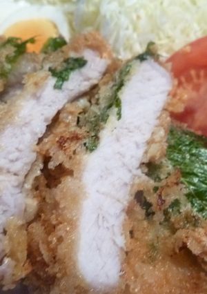 大葉とチーズではさんじゃった！トンカツ！-レシピのメイン写真