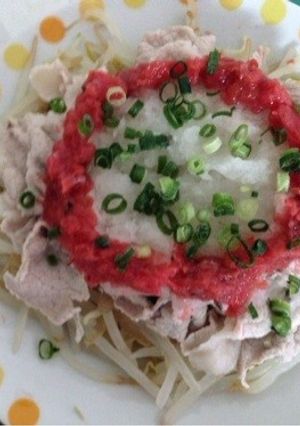 大根おろしと刻み梅の冷しゃぶ☆-レシピのメイン写真