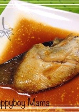 フライパンで簡単10分！かれいの煮付け♡-レシピのメイン写真