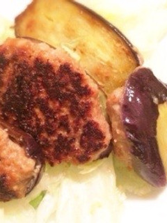 茄子でかさ増しヘルシーハンバーグ♡-レシピのメイン写真