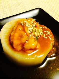 【20分】ふろふき大根 雲丹ネギ味噌添え-レシピのメイン写真