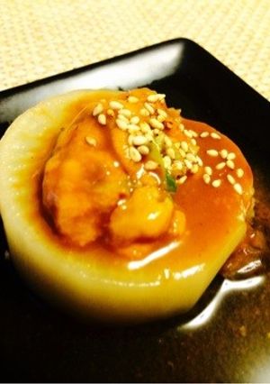 【20分】ふろふき大根 雲丹ネギ味噌添え-レシピのメイン写真