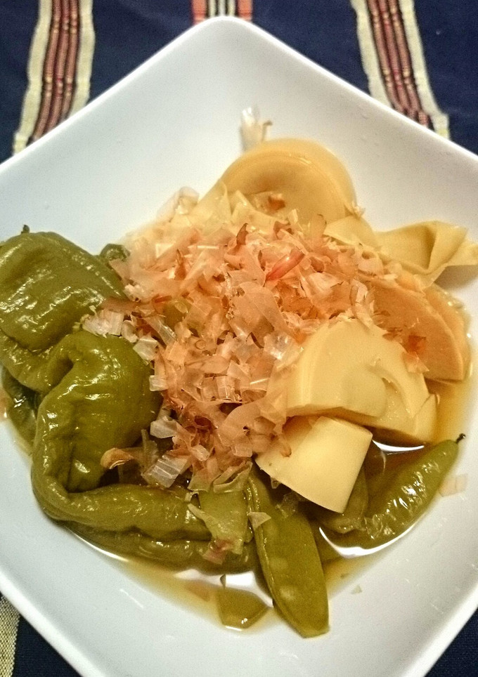 タケノコとししとうの煮浸し-レシピのメイン写真