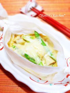レンジで✿アスパラときのこのチーズ蒸し-レシピのメイン写真