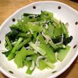 シラスと小松菜の炒め物