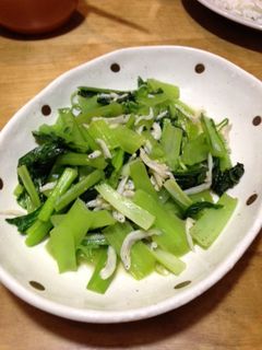 シラスと小松菜の炒め物-レシピのメイン写真