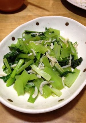 シラスと小松菜の炒め物-レシピのメイン写真