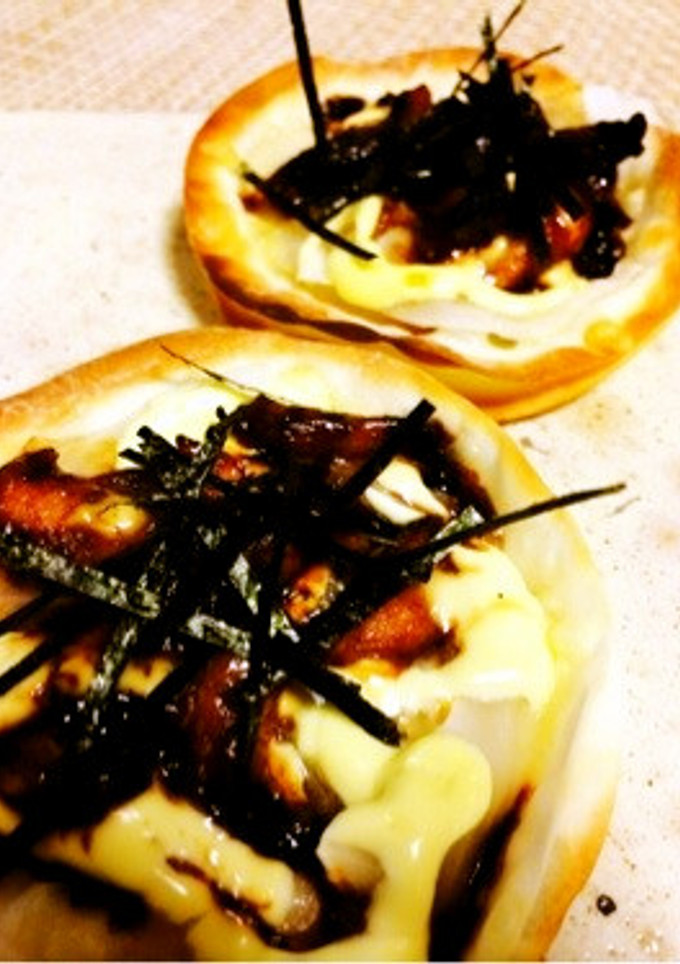 【15分】餃子の皮de照焼きマヨ和風ピザ-レシピのメイン写真