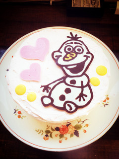 オラフでケーキ♡-レシピのメイン写真