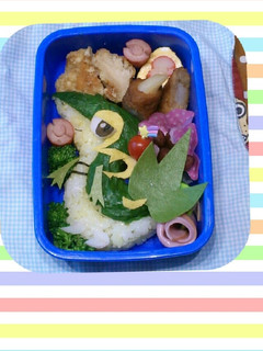 キャラ弁☆ポケモン☆ツタージャ-レシピのメイン写真