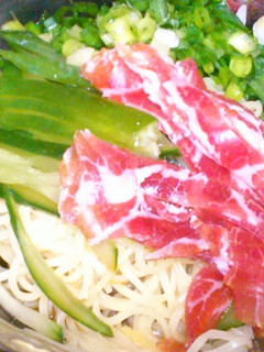生ハム、冷麺-レシピのメイン写真
