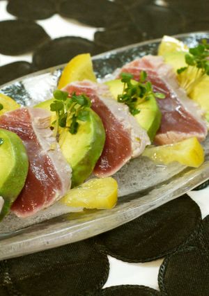 柚子コショウ風味のレモン塩でカルパッチョ-レシピのメイン写真