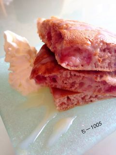 いちごのパンケーキクリーム♡ホットケーキ-レシピのメイン写真