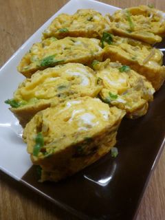 ちりめんさんしょうとねぎの卵焼き-レシピのメイン写真