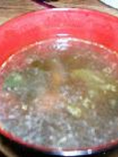 ワカメツナスープ-レシピのメイン写真