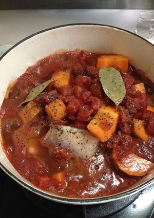 豚肉のトマトワイン煮込み-レシピのメイン写真