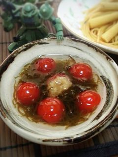 柚子胡椒トマトもずく-レシピのメイン写真