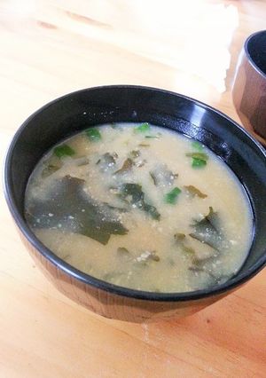 磯の香りたっぷり☆あおさ味噌汁-レシピのメイン写真