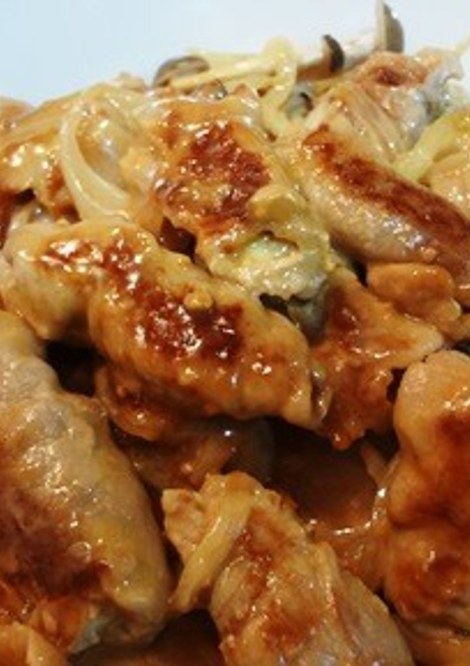 チーズがとろり簡単肉巻き炒め-レシピのメイン写真