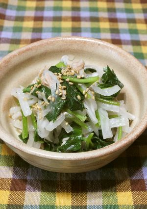 三つ葉と大根のなます風サラダ♪-レシピのメイン写真