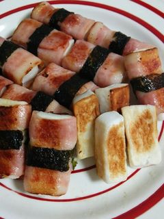 はんぺんのクルクルベーコン巻き♪-レシピのメイン写真