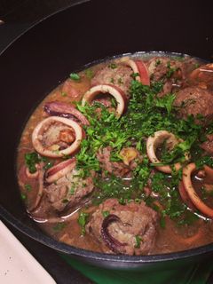 いかと肉団子の白ワイン煮込み-レシピのメイン写真