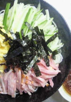 スタミナさっぱりそうめん-レシピのメイン写真