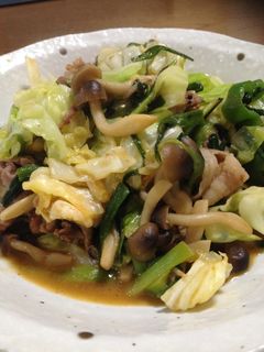 冷蔵庫にあるものでピリ辛みそ野菜炒め-レシピのメイン写真