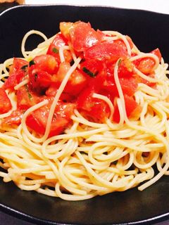 簡単。トマトの冷製パスタ-レシピのメイン写真