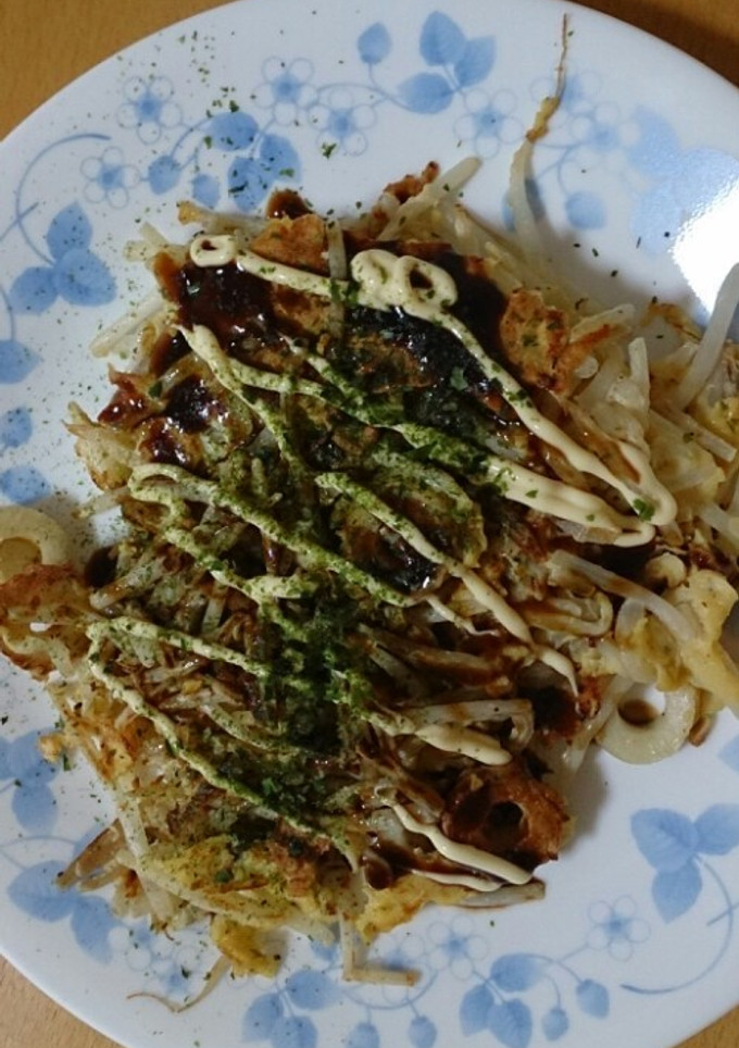 簡単に１品！もやしのお好み焼き風！-レシピのメイン写真