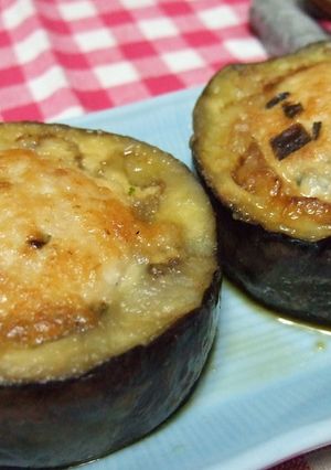 米なすの鶏ミンチ詰め-レシピのメイン写真