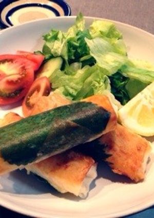 鶏ささみとしそとチーズの春巻き-レシピのメイン写真