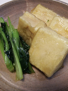 癖になる食感!高野豆腐と青菜の揚げ出し風-レシピのメイン写真