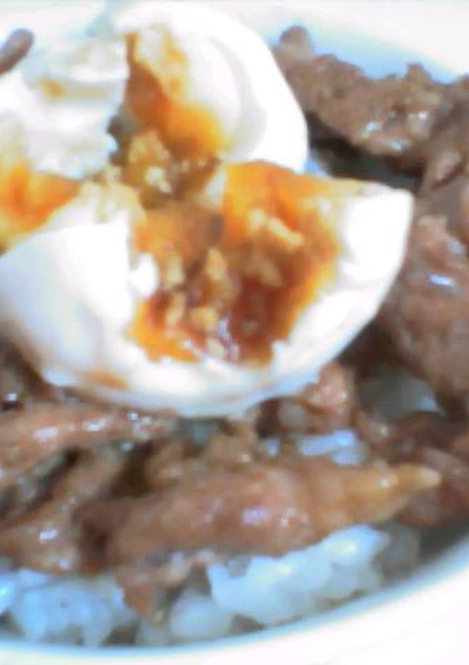 :：豚の照り焼きとたまご丼：:-レシピのメイン写真