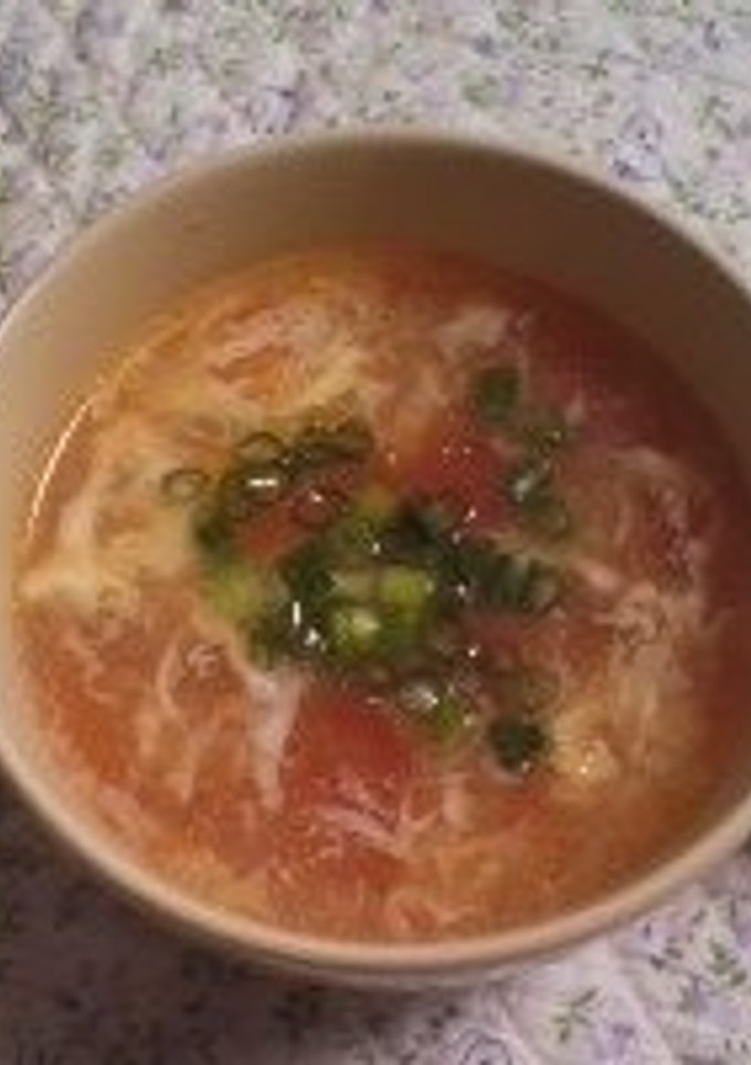 いつかあなたと♪トマトと卵の中華スープ-レシピのメイン写真