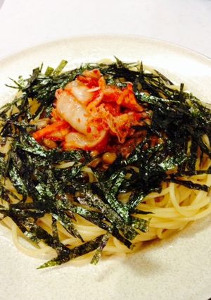 簡単❤納豆キムチスパゲティ-レシピのメイン写真