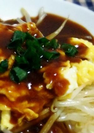もやしとふわふわ卵のピリ辛あんかけ-レシピのメイン写真