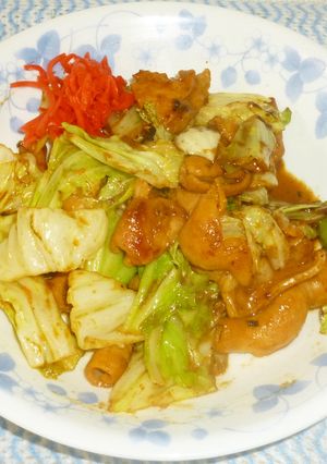バパの豚ホルモン焼き（炒め）-レシピのメイン写真