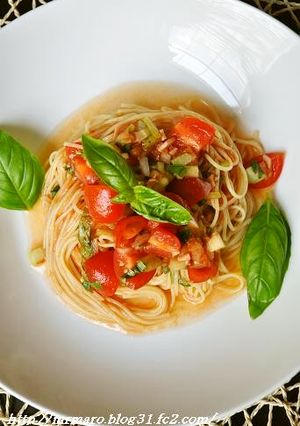 トマトと野菜ジュースで ☆ 冷製パスタ-レシピのメイン写真